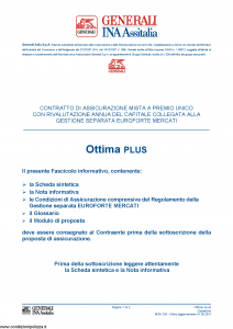 Generali Ina Assitalia - Ottima Plus - Modello midv235 Edizione 31-05-2014 [40P]