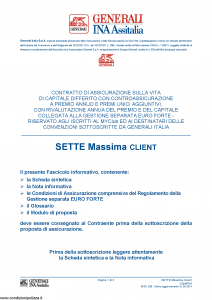 Generali Ina Assitalia - Sette Massima Client - Modello midv-208 Edizione 31-05-2014 [66P]