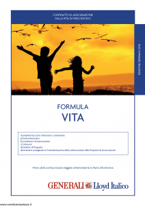 Generali Lloyd Italico - Formula Vita - Modello s11l-219.114 Edizione 01-2014 [28P]