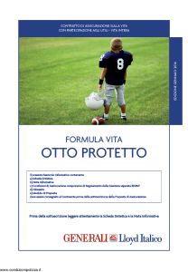 Generali Lloyd Italico - Formula Vita Otto Protetto - Modello s11l-207.114 Edizione 01-2014 [34P]