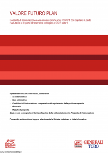 Generali Toro - Valore Futuro Plan - Modello gvvfp-toro Edizione 08-2014 [106P]