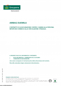 Groupama - Airbag Duemila - Modello 150065c Edizione 12-2010 agg 06-2015 [22P]