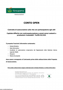 Groupama - Conto Open - Modello 160293 Edizione 03-2010 [27P]