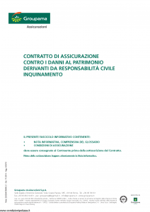 Groupama - Contratto Di Assicurazione Contro I Danni Al Patrimonio - Modello 220254csmm-c Edizione 06-2018 [20P]