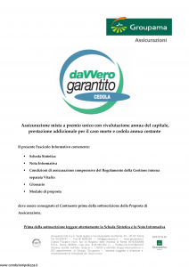 Groupama - Davvero Garantito Cedola - Modello 150526 Edizione 03-2009 [35P]