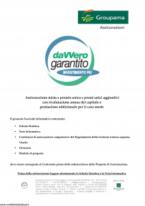 Groupama - Davvero Garantito Investimento Piu' - Modello 150525 Edizione 03-2009 [36P]