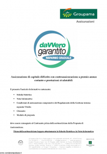 Groupama - Davvero Garantito Risparmio Graduale - Modello 150524 Edizione 03-2009 [34P]