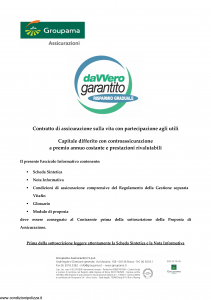 Groupama - Davvero Garantito Risparmio Graduale - Modello 150524 Edizione 05-2011 [33P]