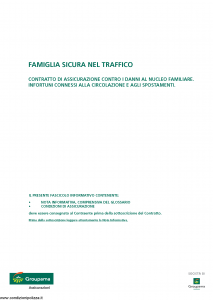 Groupama - Famiglia Sicura Nel Traffico - Modello 0006c Edizione 10-2011 [13P]