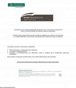 Groupama - Piu' Protetti Agricoltura Attrezzature E Impianti Fissi - Modello 220170c Edizione 03-2013 [28P]