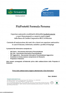 Groupama - Piu' Protetti Formula Persona - Modello 220404c Edizione 01-2019 [44P]