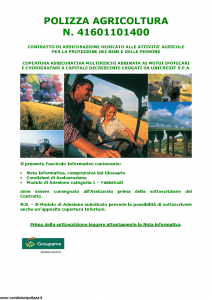 Groupama - Polizza Agricoltura 41601101400 Fabbricati - Modello 150148I Edizione 05-2015 [40P]