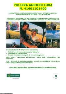 Groupama - Polizza Agricoltura 41601101400 Macchine Agricole - Modello 150148I Edizione 05-2013 [35P]