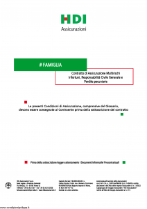 Hdi - Famiglia - Modello s4261 Edizione 01-2019 [23P]