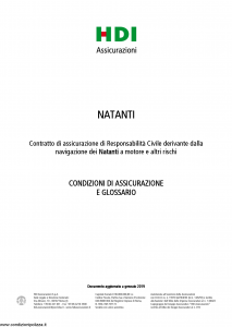 Hdi - Natanti - Modello a3063 Edizione 01-2019 [18P]