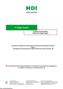 Hdi - Viaggio Singolo - Modello p5771 Edizione 01-2019 [30P]