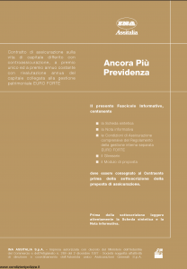 Ina Assitalia - Ancora Piu' Previdenza - Modello midv128-02 Edizione 31-03-2007 [64P]