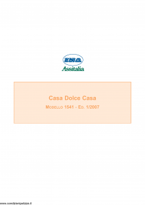 Ina Assitalia - Casa Dolce Casa - Modello 1541 Edizione 01-2007 [64P]