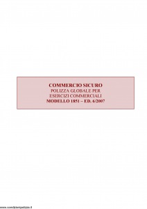 Ina Assitalia - Commercio Sicuro - Modello 1851 Edizione 06-2007 [62P]