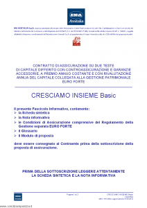 Ina Assitalia - Cresciamo Insieme Basic - Modello midv161 Edizione 31-05-2012 [64P]