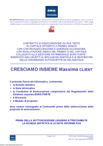 Ina Assitalia - Cresciamo Insieme Massima Client - Modello midv175 Edizione 31-05-2012 [60P]