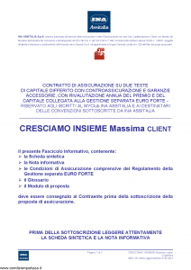 Ina Assitalia - Cresciamo Insieme Massima Client - Modello midv231 Edizione 31-05-2013 [60P]