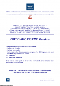 Ina Assitalia - Cresciamo Insieme Massima - Modello midv160 Edizione 31-05-2012 [60P]