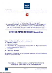 Ina Assitalia - Cresciamo Insieme Massima - Modello midv229 Edizione 31-05-2013 [64P]