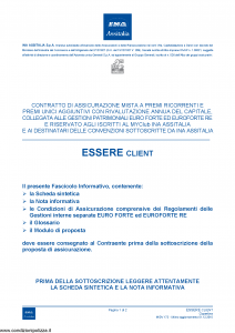 Ina Assitalia - Essere Client - Modello midv172 Edizione 01-12-2010 [55P]