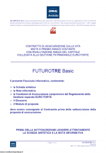 Ina Assitalia - Futuro Tre Basic - Modello midv151 Edizione 31-05-2012 [56P]