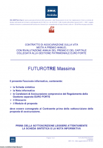 Ina Assitalia - Futuro Tre Massima - Modello midv152 Edizione 31-05-2012 [56P]