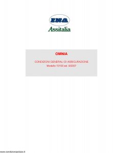 Ina Assitalia - Omnia - Modello 10100 Edizione 09-2007 [18P]