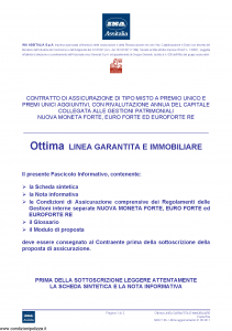 Ina Assitalia - Ottima Linea Garantita E Immobiliare - Modello midv136 Edizione 31-05-2011 [45P]