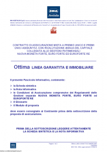 Ina Assitalia - Ottima Linea Garantita E Immobiliare - Modello midv184 Edizione 31-05-2012 [50P]