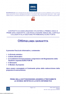 Ina Assitalia - Ottima Linea Garantita - Modello midv150 Edizione 31-05-2012 [42P]