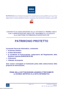 Ina Assitalia - Patrimonio Protetto - Modello midv134 Edizione 31-05-2012 [40P]