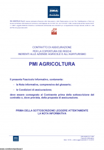 Ina Assitalia - Pmi Agricoltura - Modello 10133 Edizione 01-12-2010 [86P]
