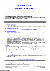 Ina Assitalia - Rendimento Sicuro Piu' - Modello midv145-01 Edizione 24-11-2008 [40P]