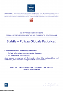 Ina Assitalia - Stabile Globale Fabbricati - Modello 1722 Edizione 01-12-2010 [46P]