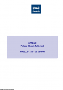 Ina Assitalia - Stabile Globale Fabbricati - Modello 1722 Edizione 06-2009 [41P]