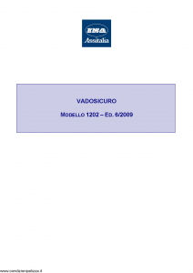 Ina Assitalia - Vado Sicuro - Modello 1202 Edizione 06-2009 [32P]
