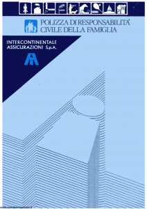 Intercontinentale - Polizza Di Responsabilita' Civile Della Famiglia - Modello 09.214-8 Edizione 08-1988 [SCAN] [4P]