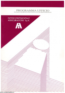 Intercontinentale - Programma Ufficio Polizza Per Uffici E Studi Professionali - Modello 08.571-1 Edizione 06-1990 [SCAN] [28P]