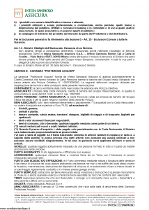 Intesa Sanpaolo Assicura - Condizioni Assicurazione Carta Pensione 100070000092 - Modello nd Edizione 01-02-2016 [13P]