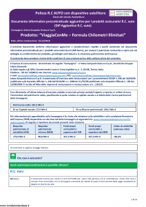 Intesa Sanpaolo Assicura - Viaggia Con Me Formula Chilometri Illimitati - Modello nd Edizione 15-12-2018 [13P]