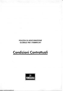 La Fondiaria - Assicurazione Globale Fabbricati - Modello nd Edizione nd [SCAN] [20P]