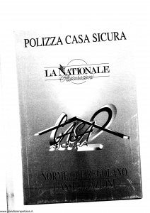 La Nationale - Polizza Casa Sicura - Modello 146st Edizione 04-1998 [SCAN] [63P]