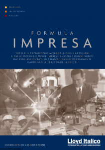 Lloyd Italico - Formula Impresa - Modello s01l-475 Edizione 09-2008 [85P]