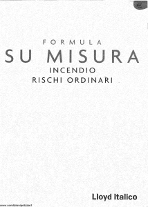 Lloyd Italico - Formula Su Misura Incendio Rischi Ordinari - Modello s01l-445 Edizione 01-2002 [22P]