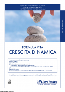 Lloyd Italico - Formula Vita Crescita Dinamica - Modello s11l-117 Edizione 05-2013 [54P]
